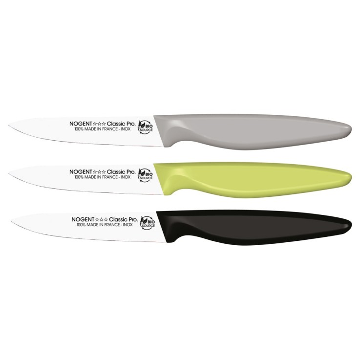 Couteau office lame lisse 11 cm (1 modèle aléatoire) en inox