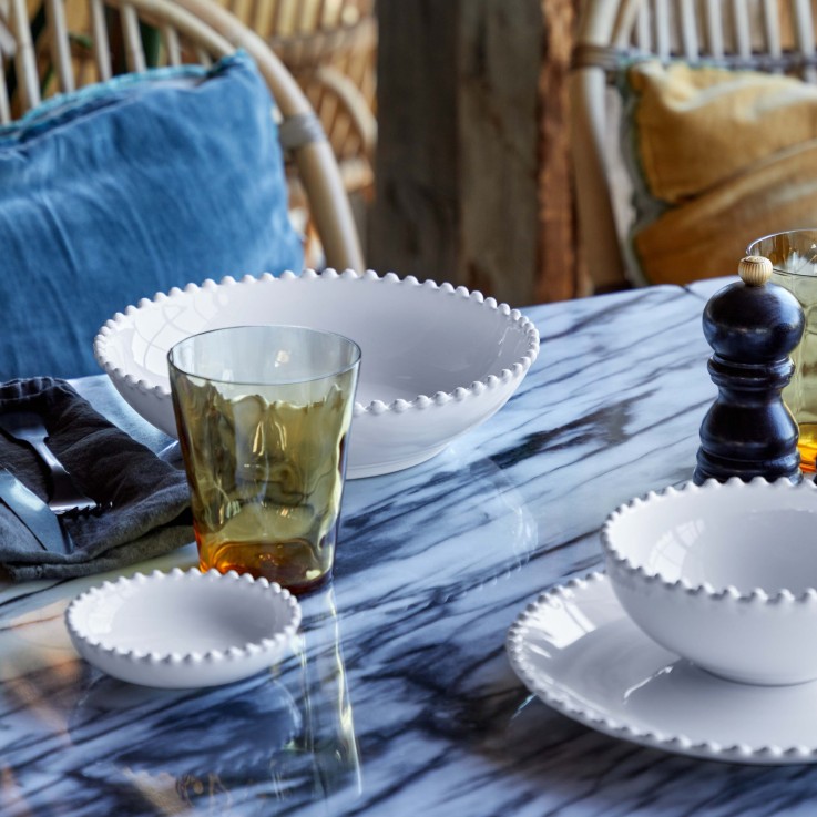 Set Table 30 Pièces avec Bol Pearl en grès