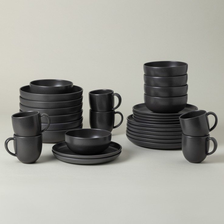 Set Table 30 Pièces avec Tasse Pacifica by Casafina en grès