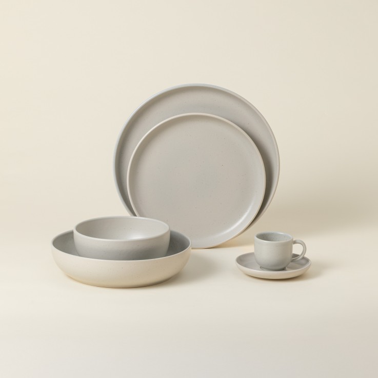 Set Table 30 Pièces avec Tasse et Soucoupe à Café Pacifica