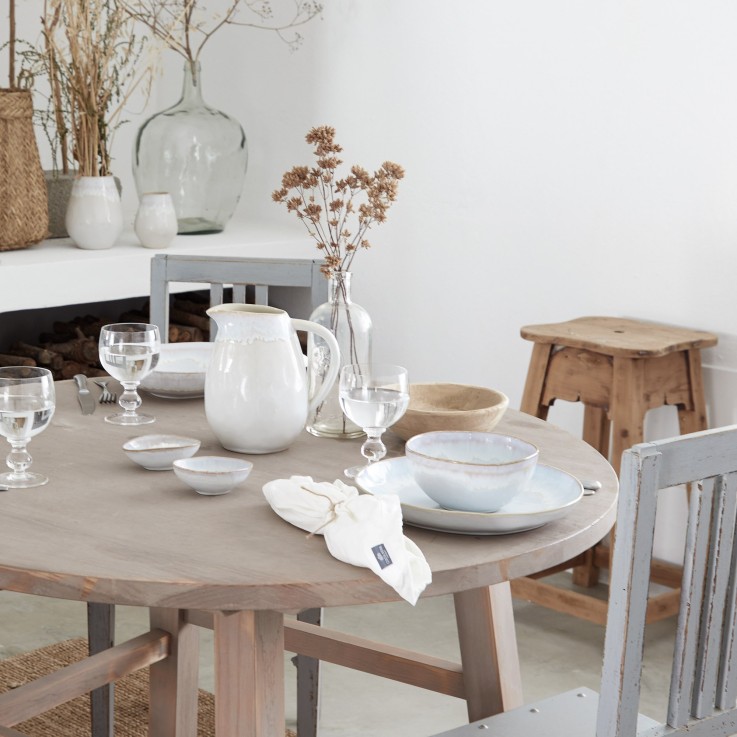 Set Table 30 Pièces avec Tasse et Soucoupe à Café Brisa en grès