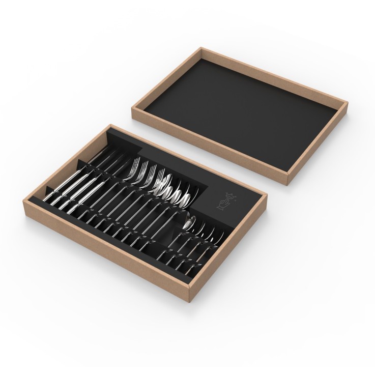 Coffret de 16 couverts de table Perpétue en inox