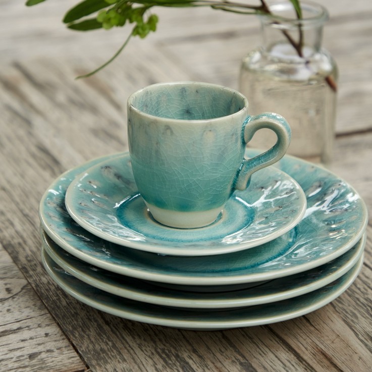 Tasse à Café et Soucoupe Madeira en grès