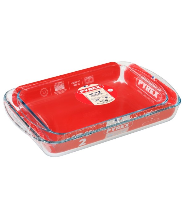 Set de 2 plats 35x23 cm et...