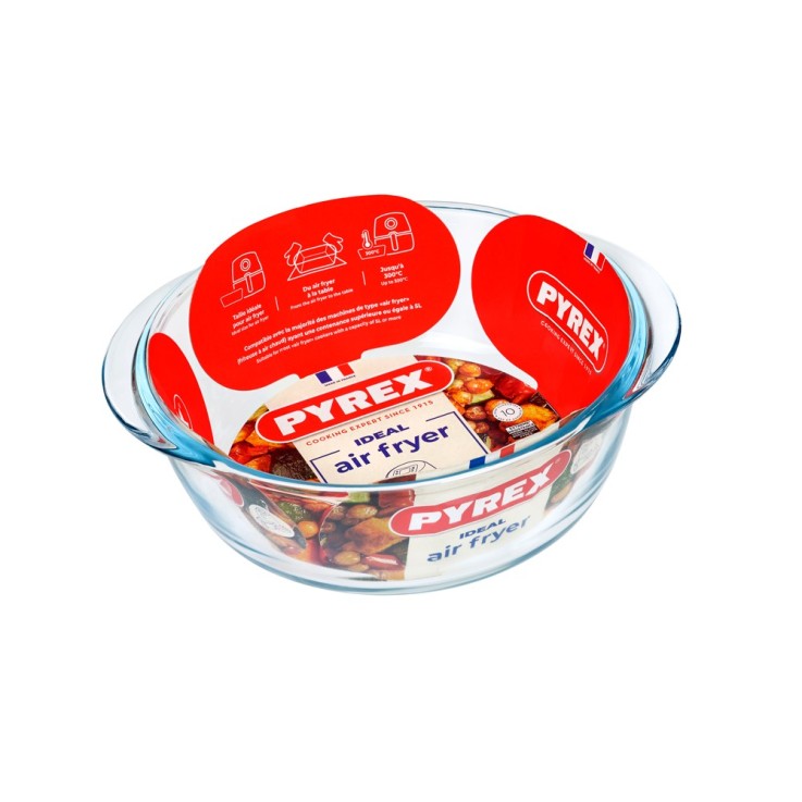 Base ronde 20x18 cm Airfryer en verre