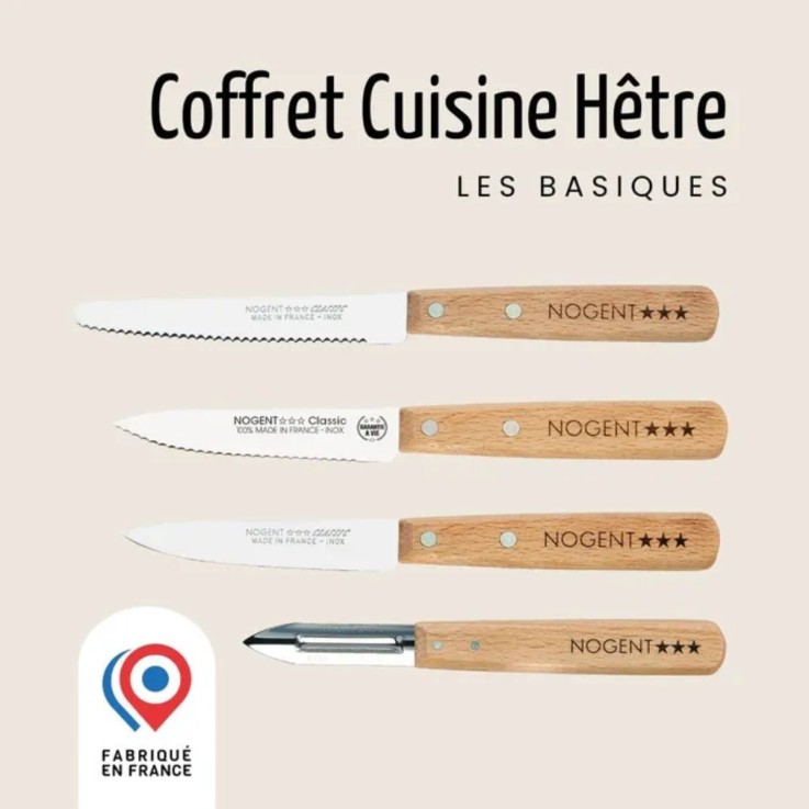 Coffret Classic Hêtre en inox