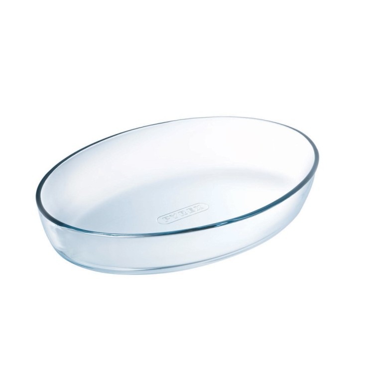Plat ovale 30x21 cm en verre