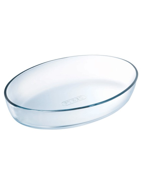 Plat ovale 30x21 cm en verre