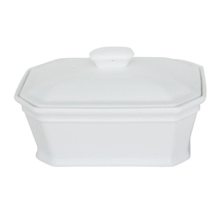 Terrine N.5 rectangle 18x13 cm 900 g en porcelaine