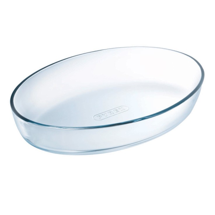 Plat ovale 21x13 cm en verre