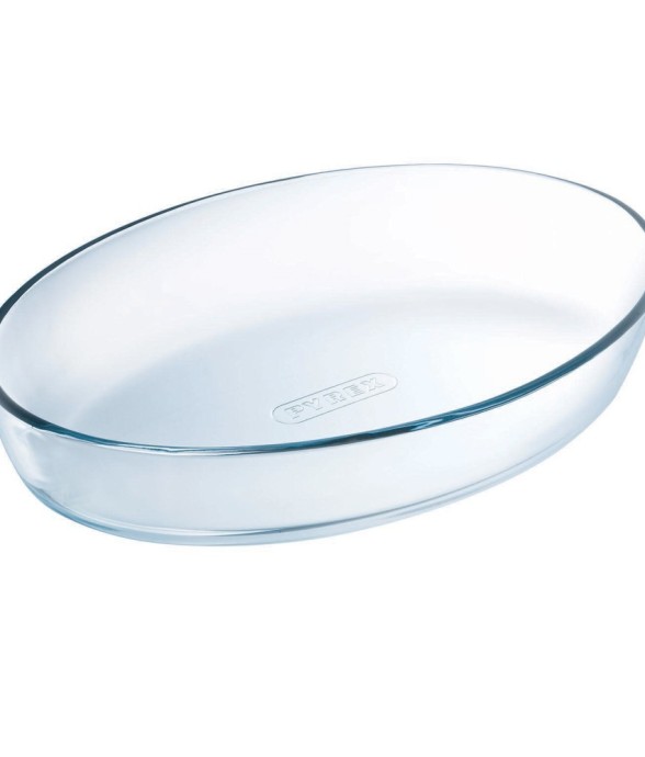 Plat ovale 21x13 cm en verre