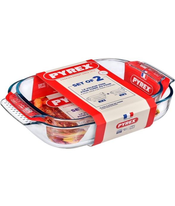 Set de 2 plats 35x23 cm et...