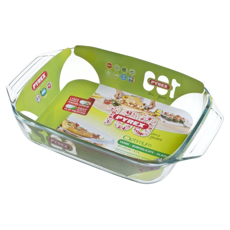 Plat à four Optimum 27x17 cm en verre