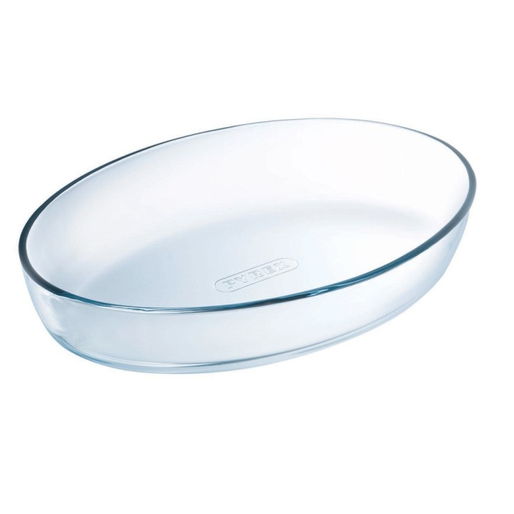Plat ovale 39x27 cm en verre