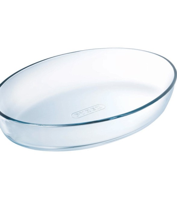Plat ovale 39x27 cm en verre