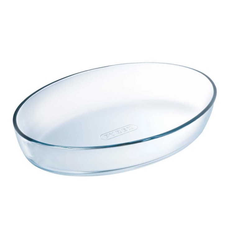 Plat ovale 35x24 cm en verre