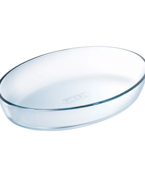 Plat ovale 35x24 cm en verre