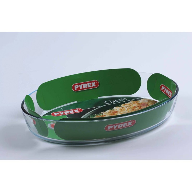 Plat ovale 35x24 cm en verre