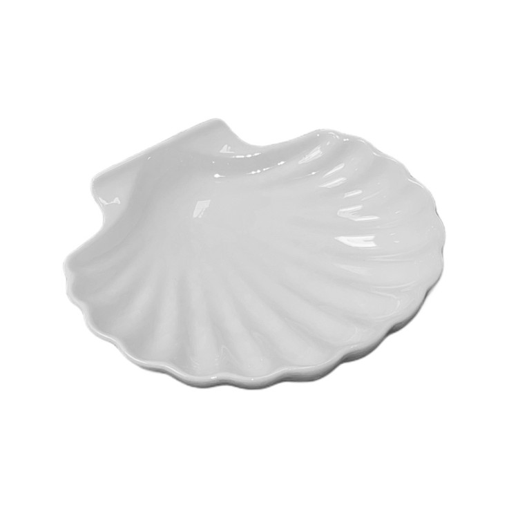 Coquille Saint Jacques 15x12 cm en porcelaine