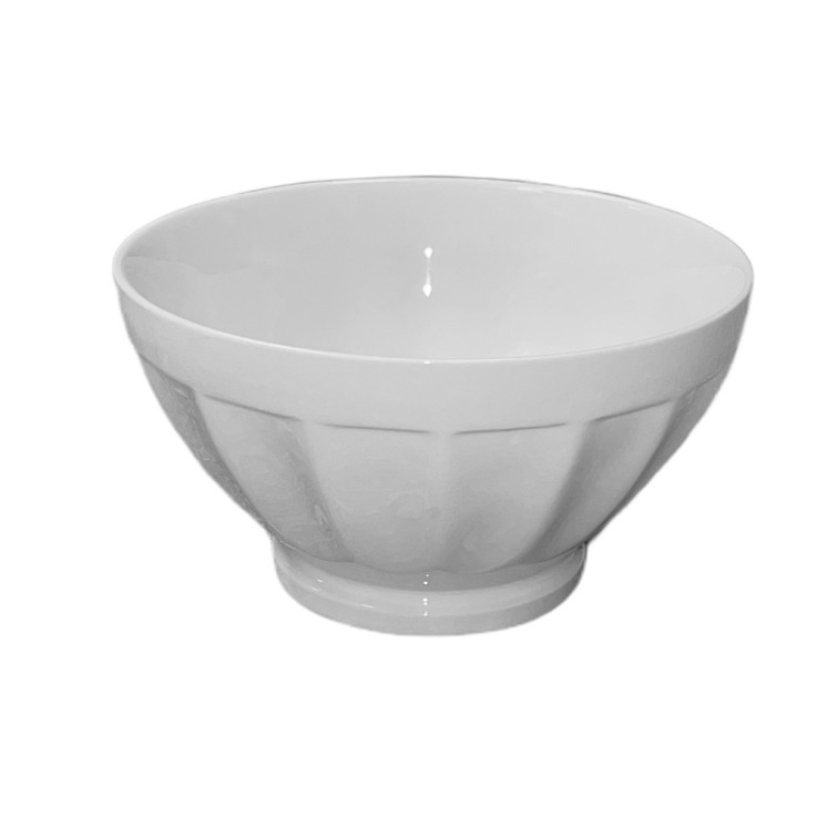 Bol à côtes 14 cm (lot de 6) en porcelaine