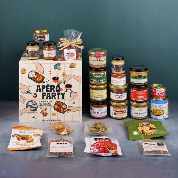 Calendrier de l'avent Apéro Party - 24 produits gourmands sans alcool - Le calendrier gourmand
