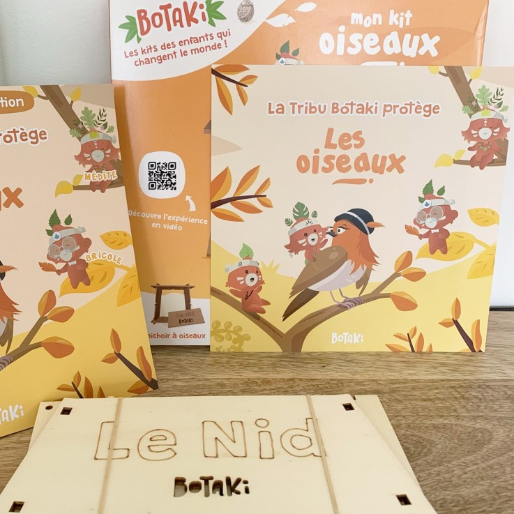 Kit Oiseaux - Fabrique ton nichoir à oiseaux en bois
