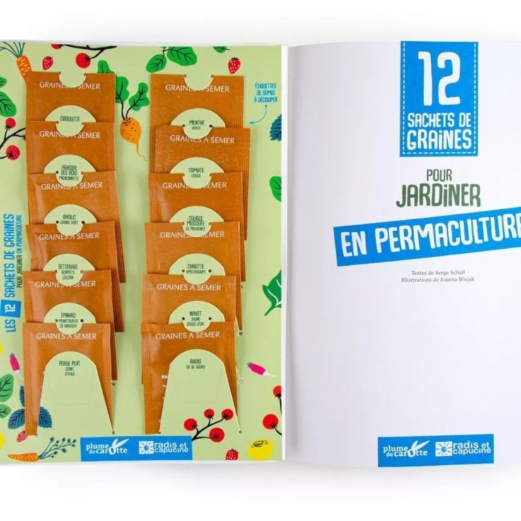 12 sachets de graines pour jaridner en permaculture