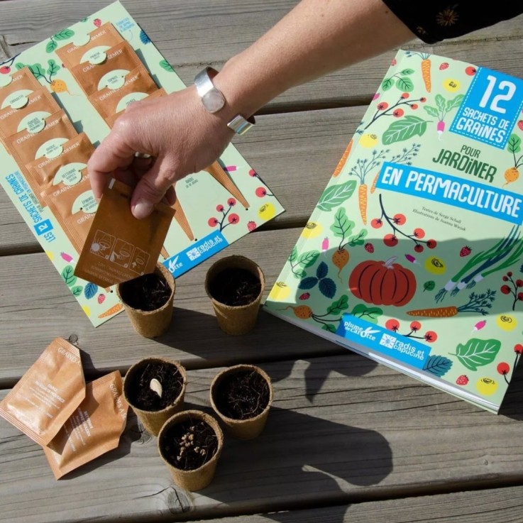 12 sachets de graines pour jaridner en permaculture