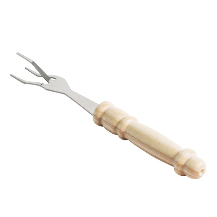 Fourchette pomme de terre manche en bois de buis en inox