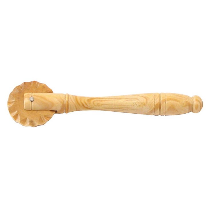 Roulette à pâte en buis 12 cm en bois