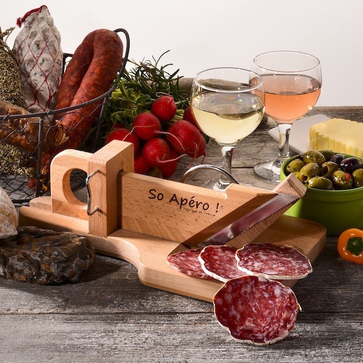 Guillotine à saucisson en bois de hêtre So Apéro