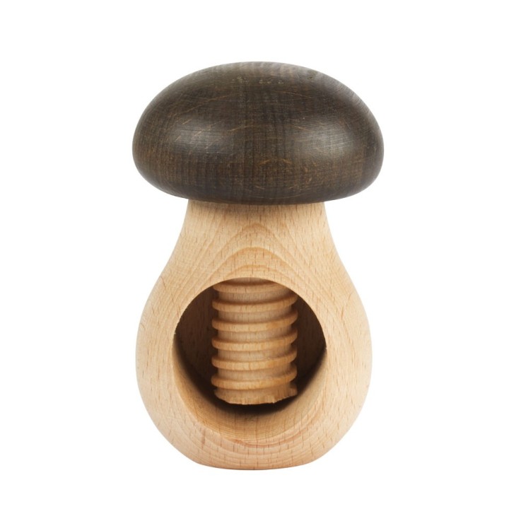 Casse noix champignon en hêtre en bois