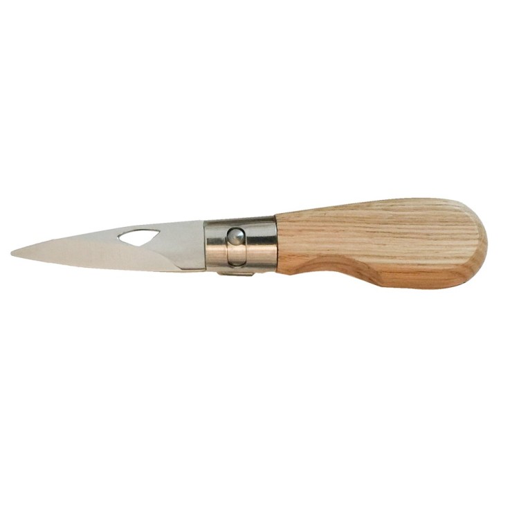 Couteaux à huîtres pliant olivier en inox