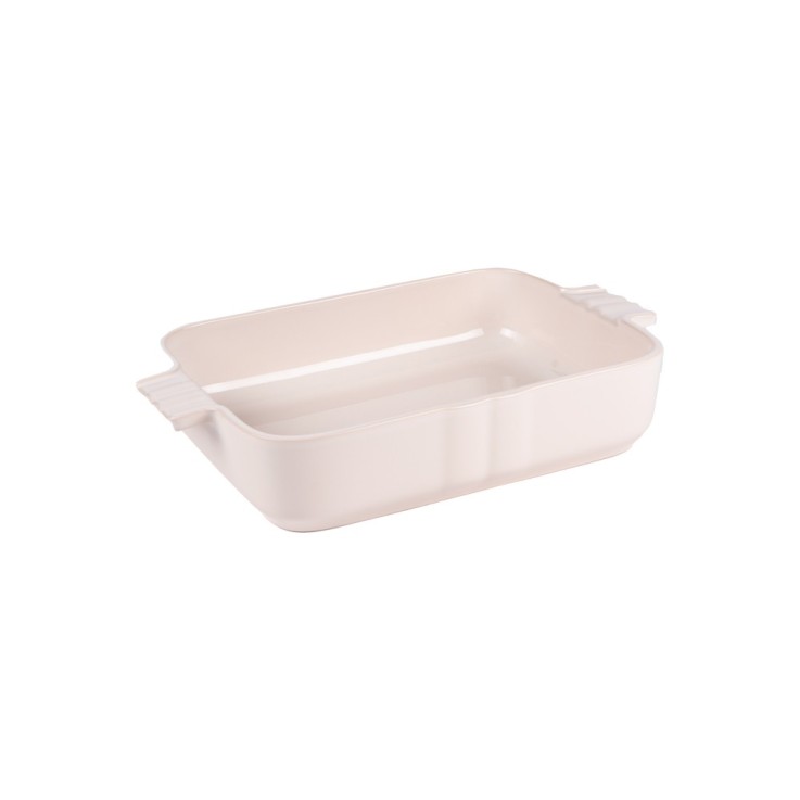 Plat crème Lourmarin 30x20 cm en grès