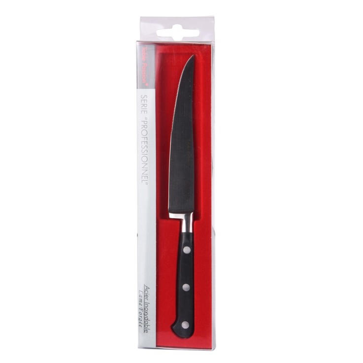 Couteau à steak lame forgée 13 cm en acier