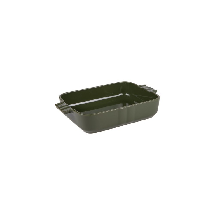 Plat kaki Lourmarin 23x16 cm en grès