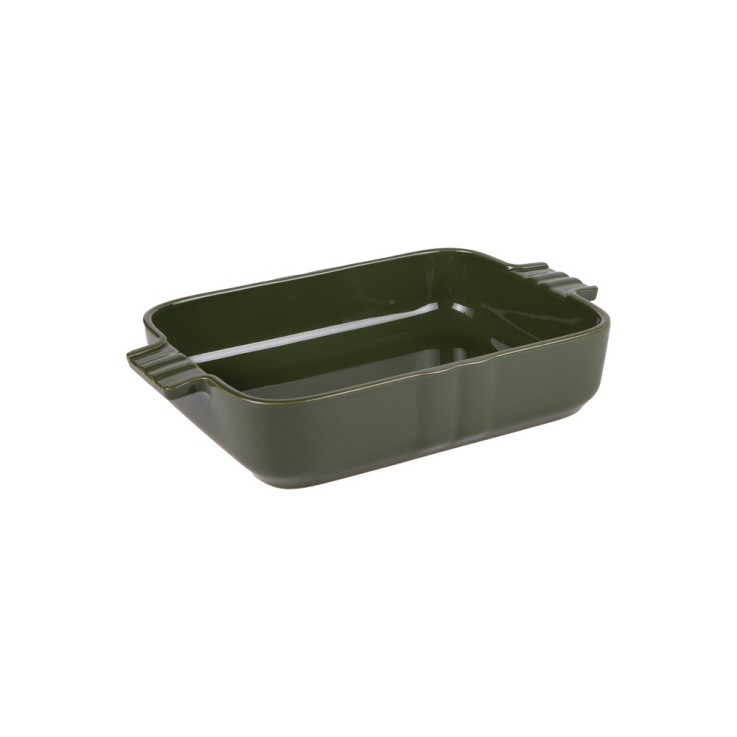 Plat kaki Lourmarin 30x20 cm en grès