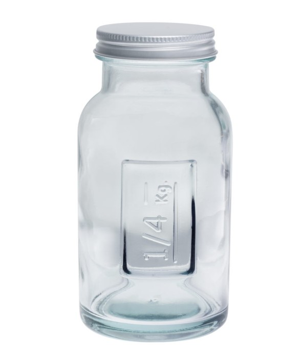 Pot en verre recyclé  0,25...