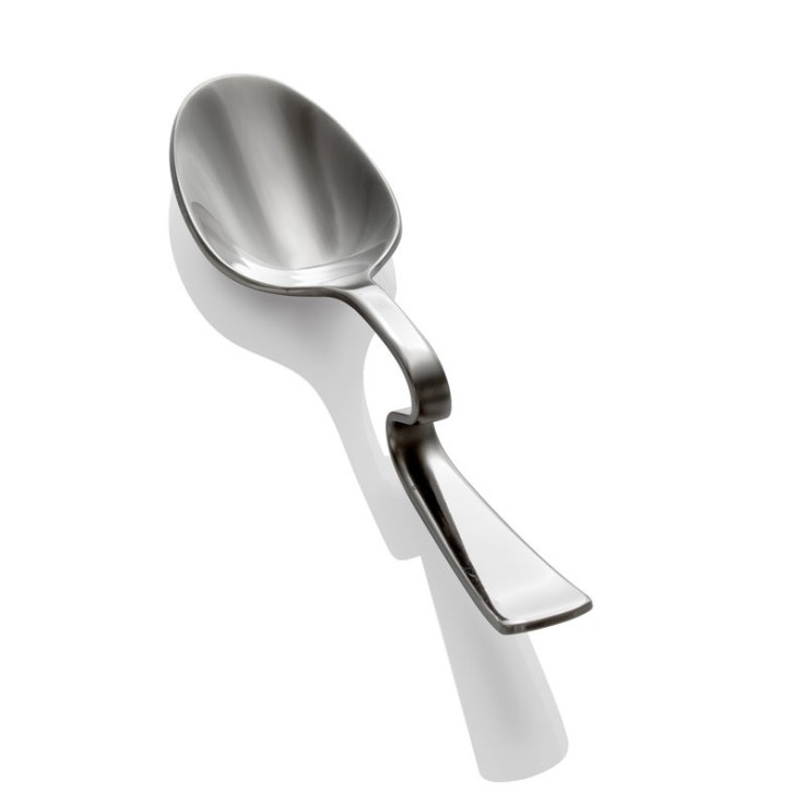 Coffret de 6 cuillères coudées carmil pour café ou cocktail en inox