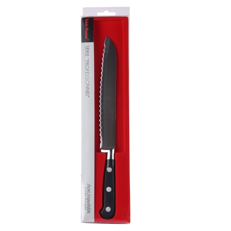 Couteau à pain lame forgée 20cm en acier