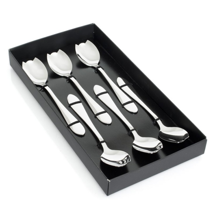 Coffret 6 cuilleres melon atlanta en inox