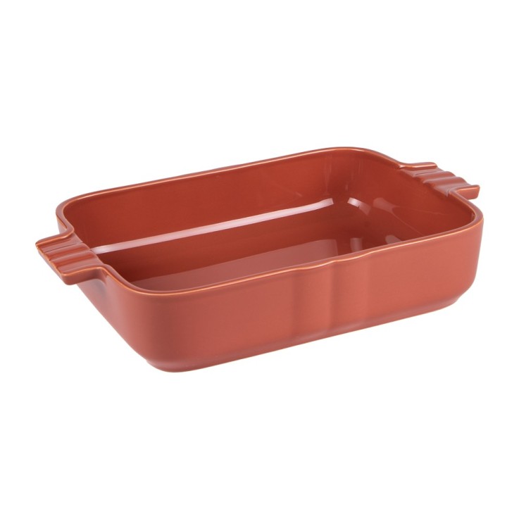 Plat terracotta Lourmarin 40x27 cm en grès
