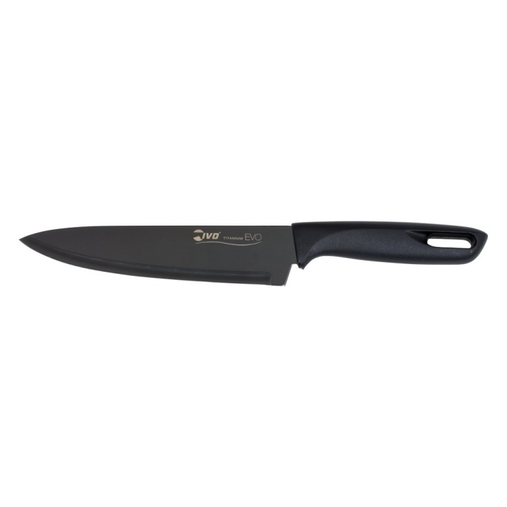 Couteau chef lame 18 cm en titanium en acier