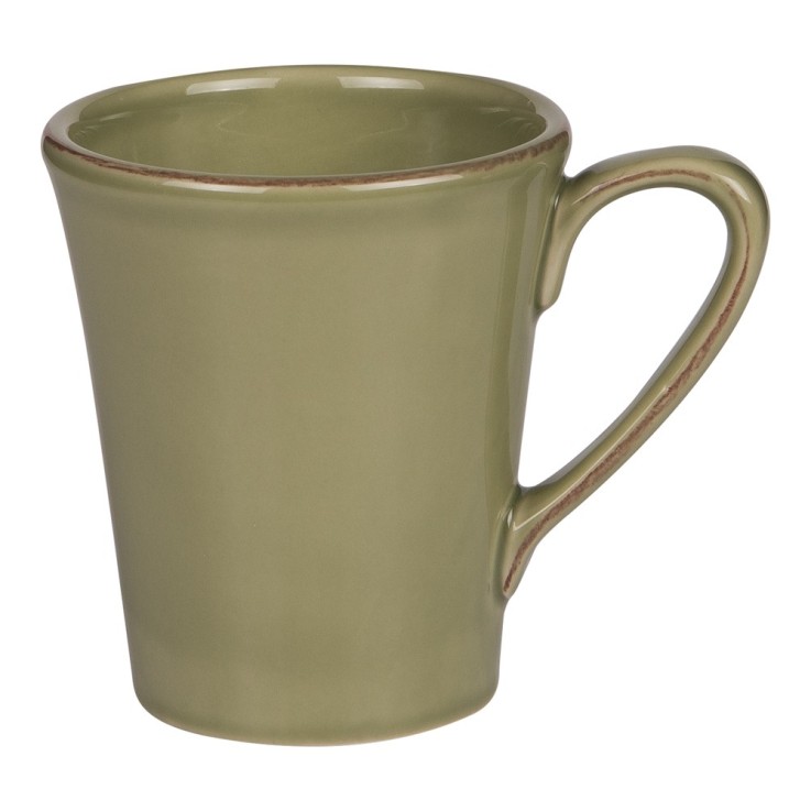 Mug Toscane 40 cl vert (lot de 2) en faïence