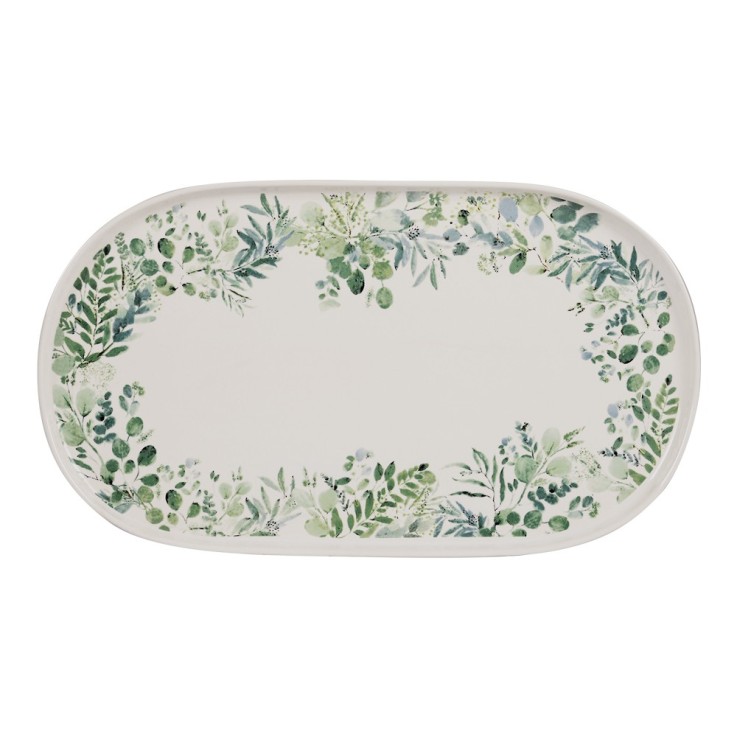 Plat Ovale Natura 39x22 cm en faïence