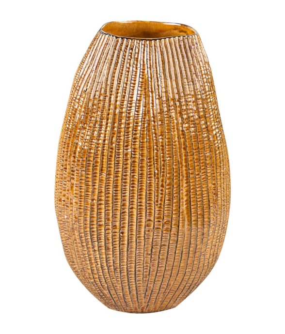 Vase 23 cm Livia miel en...