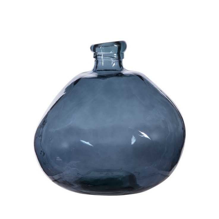 Vase Simplicity bleu gris 33 cm en verre
