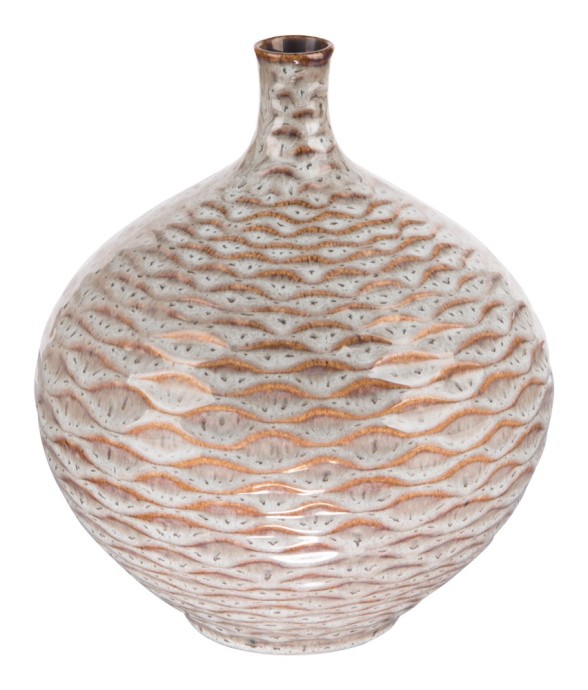 Vase bouteille gris 26,5 cm...