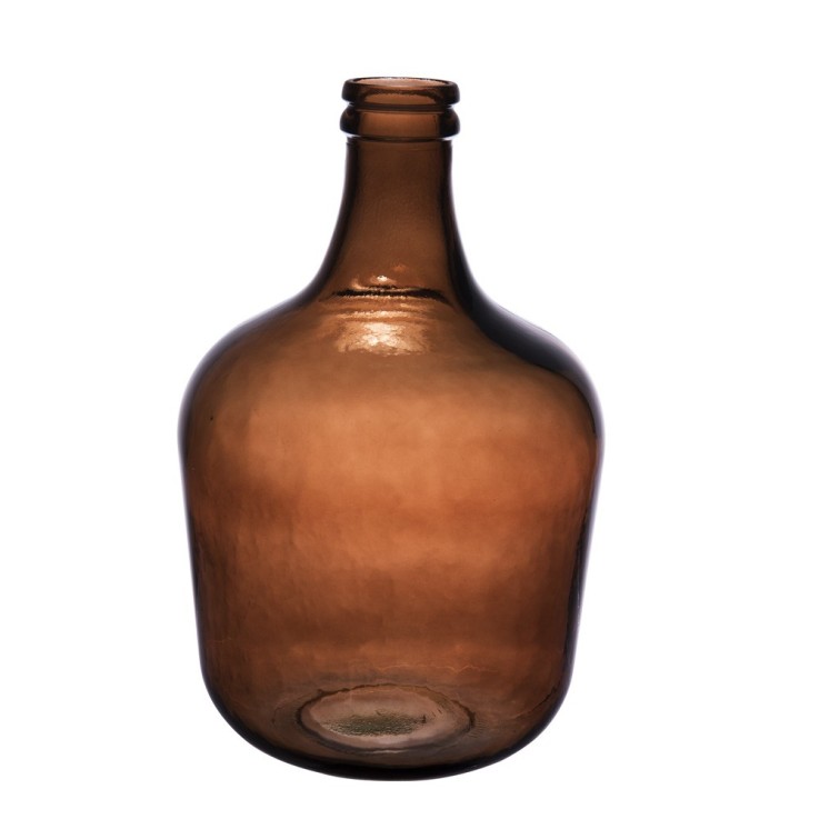 Dame Jeanne Ambre 34 l en verre recyclé