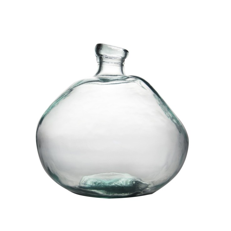 Vase bouteille Simplicity 33 cm en verre recyclé